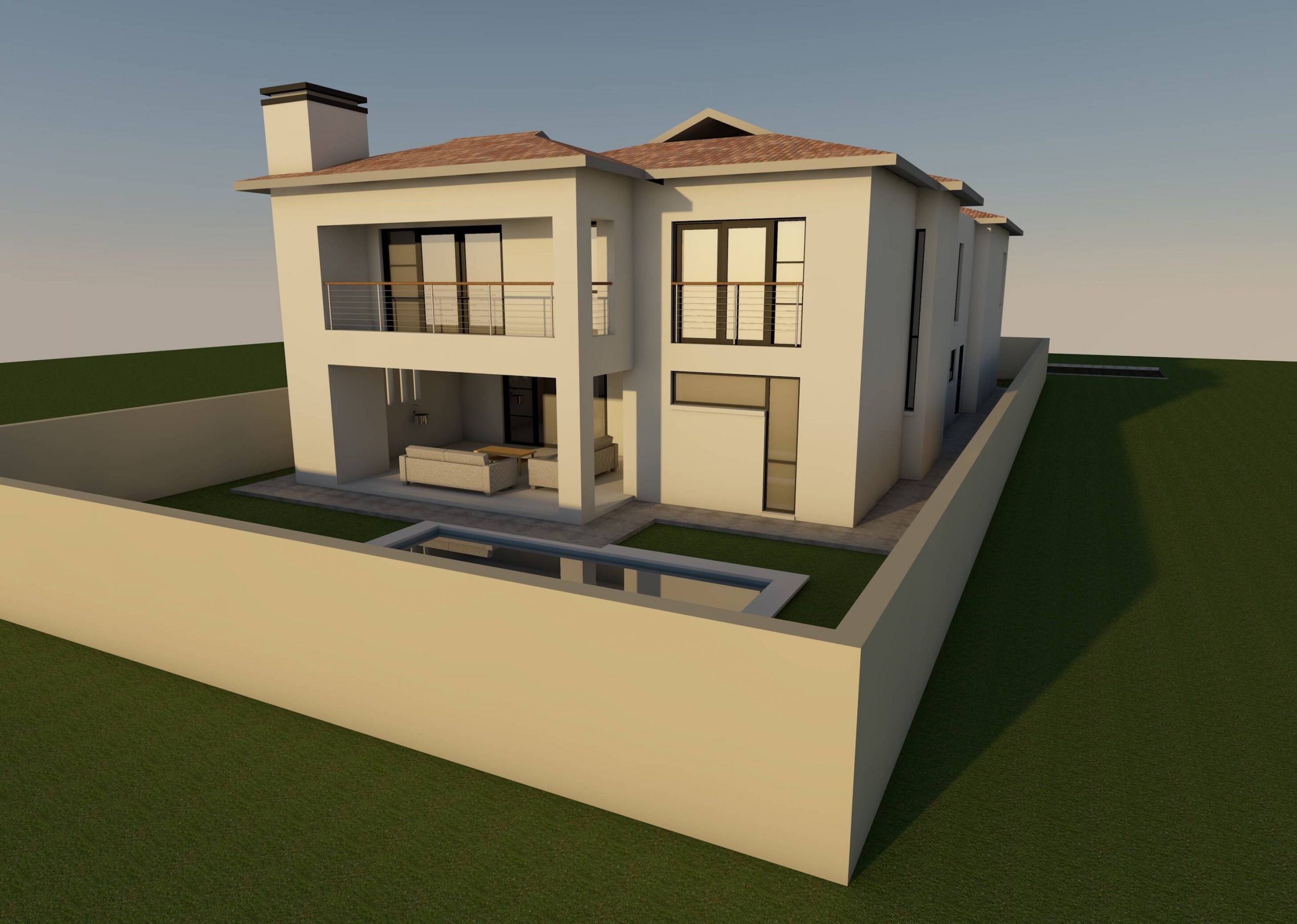 Late Afternoon Back View